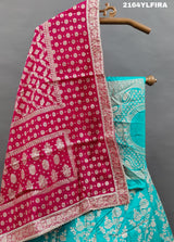KcPc Lounch A Upada silk Banarasi White Beads Work Lehenga RTK