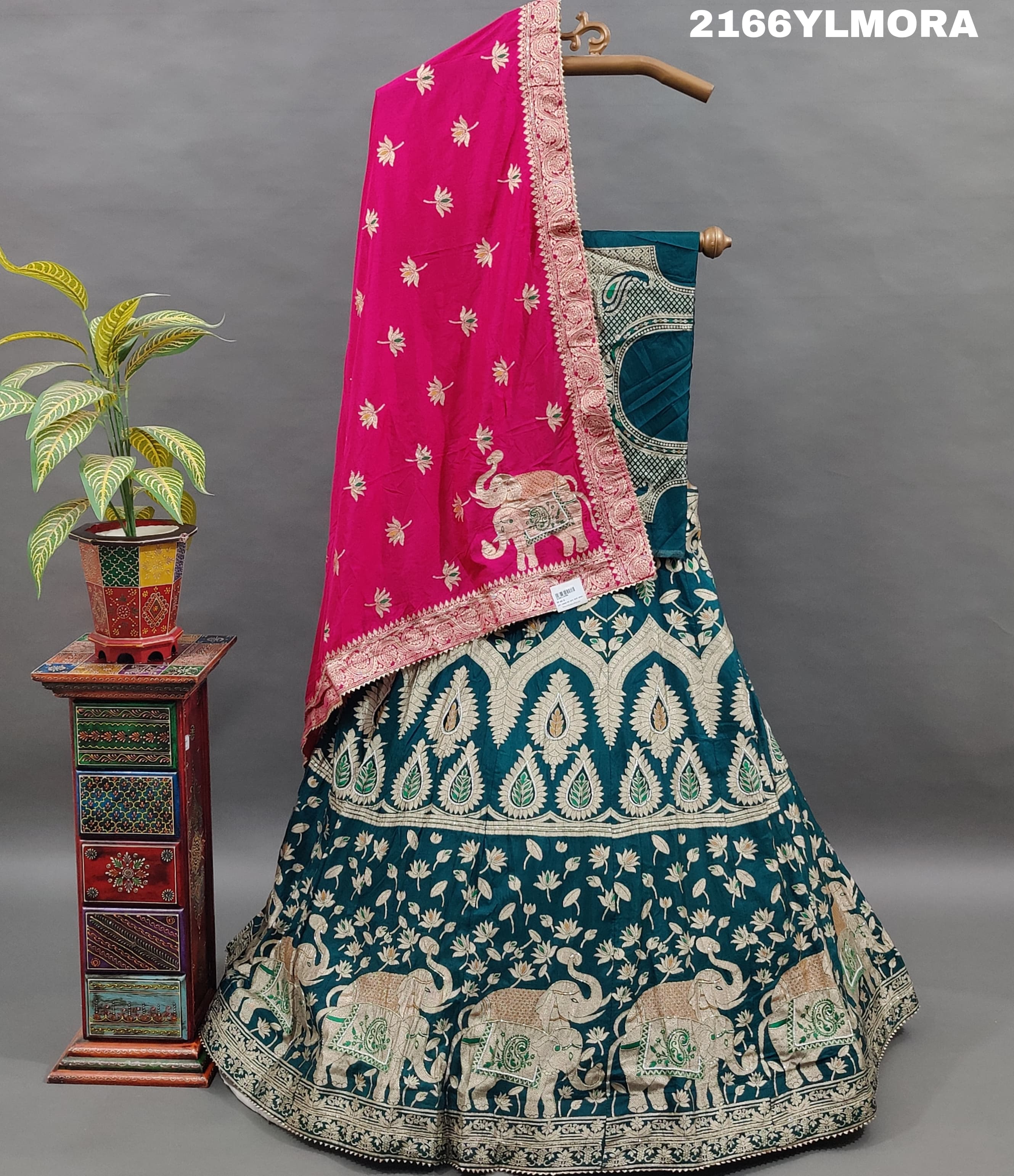 KcPc Beautiful Upada Silk Banarasi Style Handwork Gotapatti Lehenga RTK