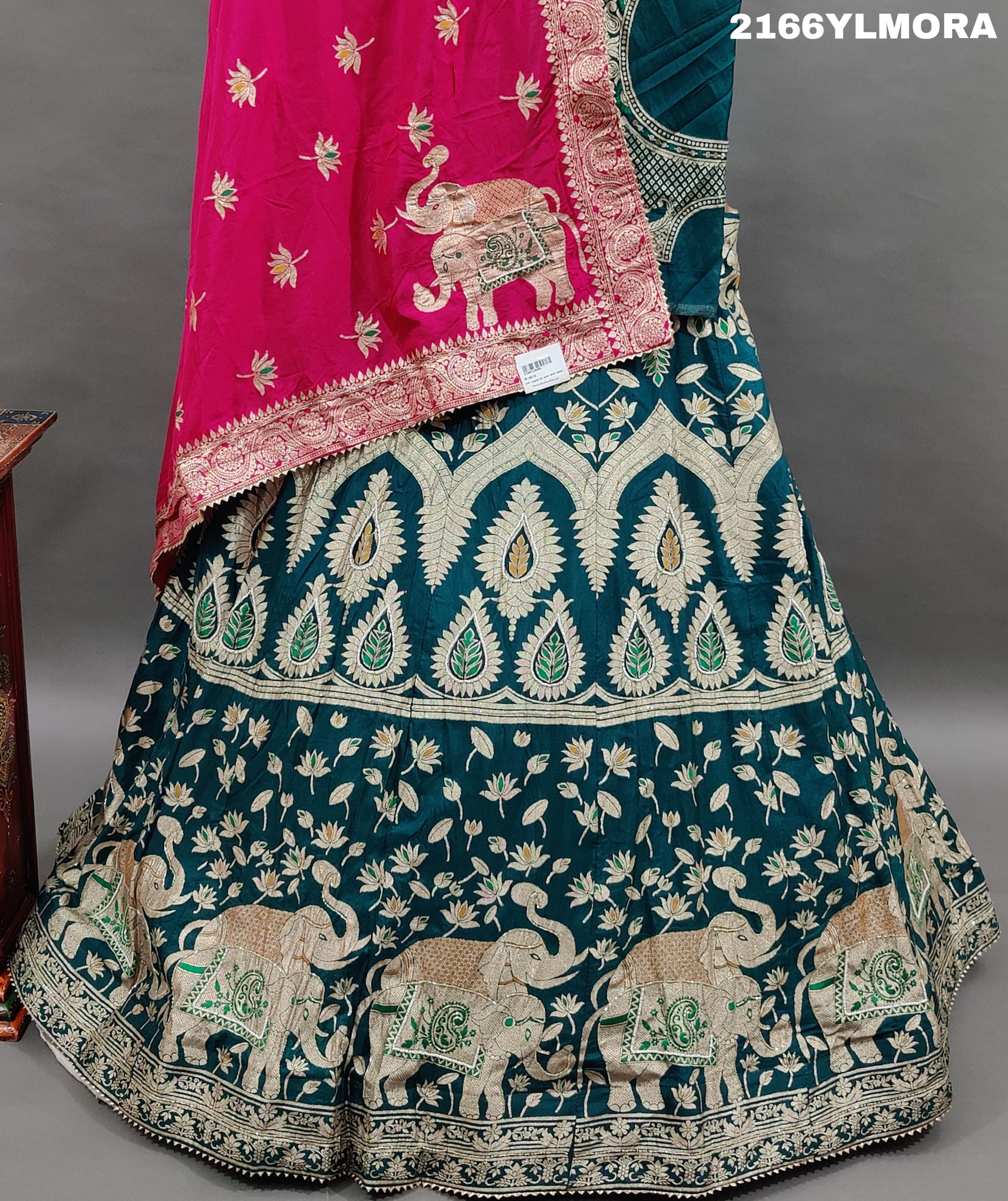 KcPc Beautiful Upada Silk Banarasi Style Handwork Gotapatti Lehenga RTK