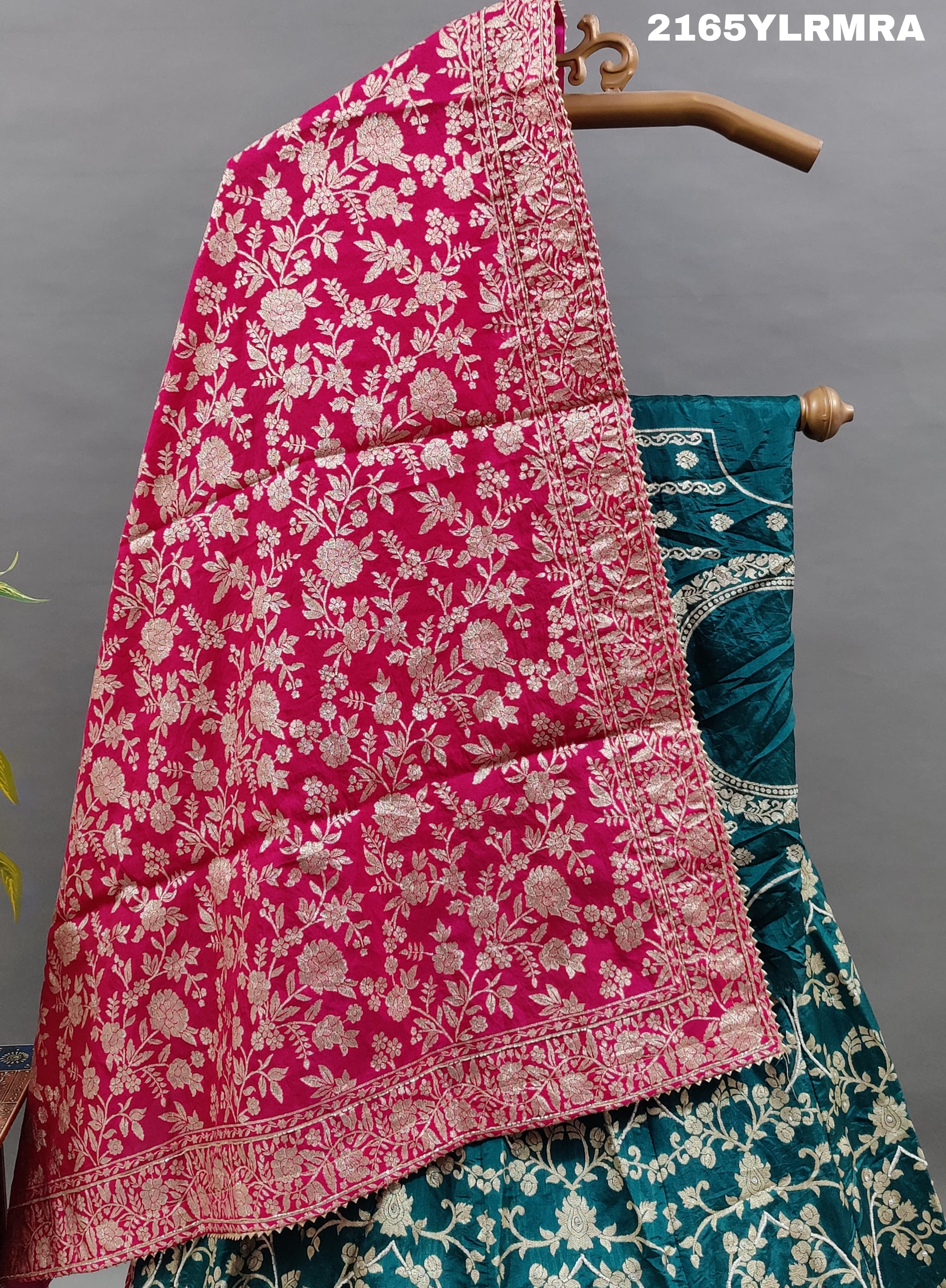 KcPc Beautiful Upada Silk Banarasi Style Handwork Gotapatti Lehenga RTK