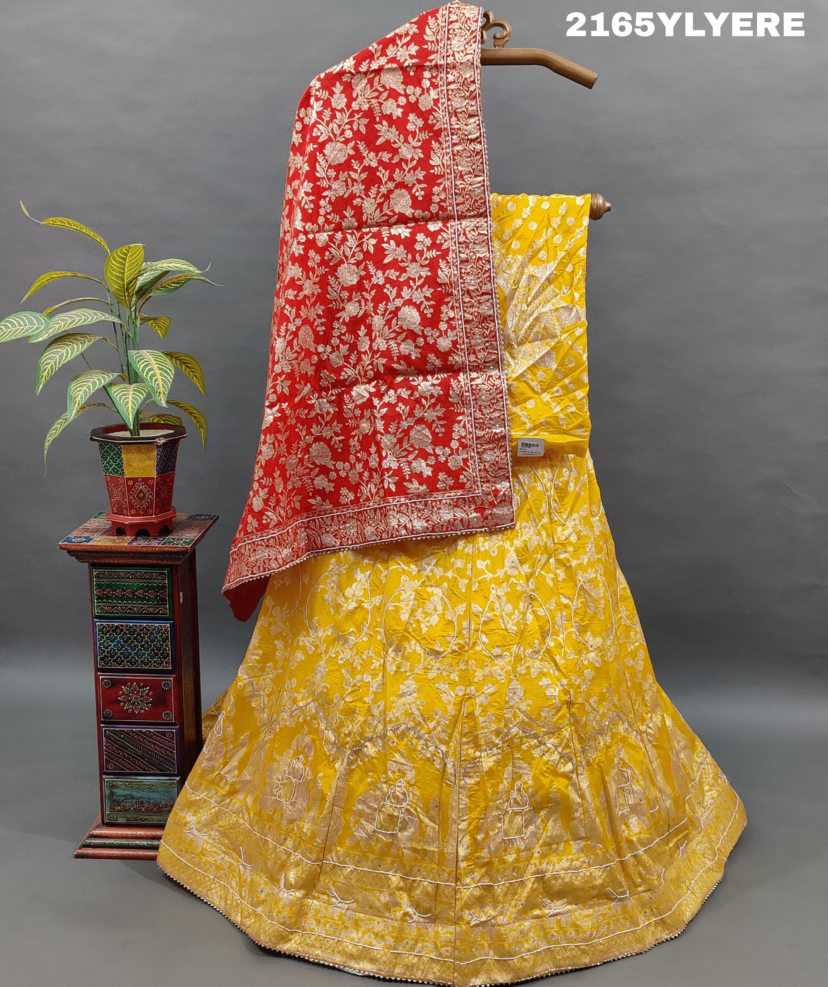 KcPc New special Upada Silk Banarasi Style Handwork Gotapatti Lehenga RTK