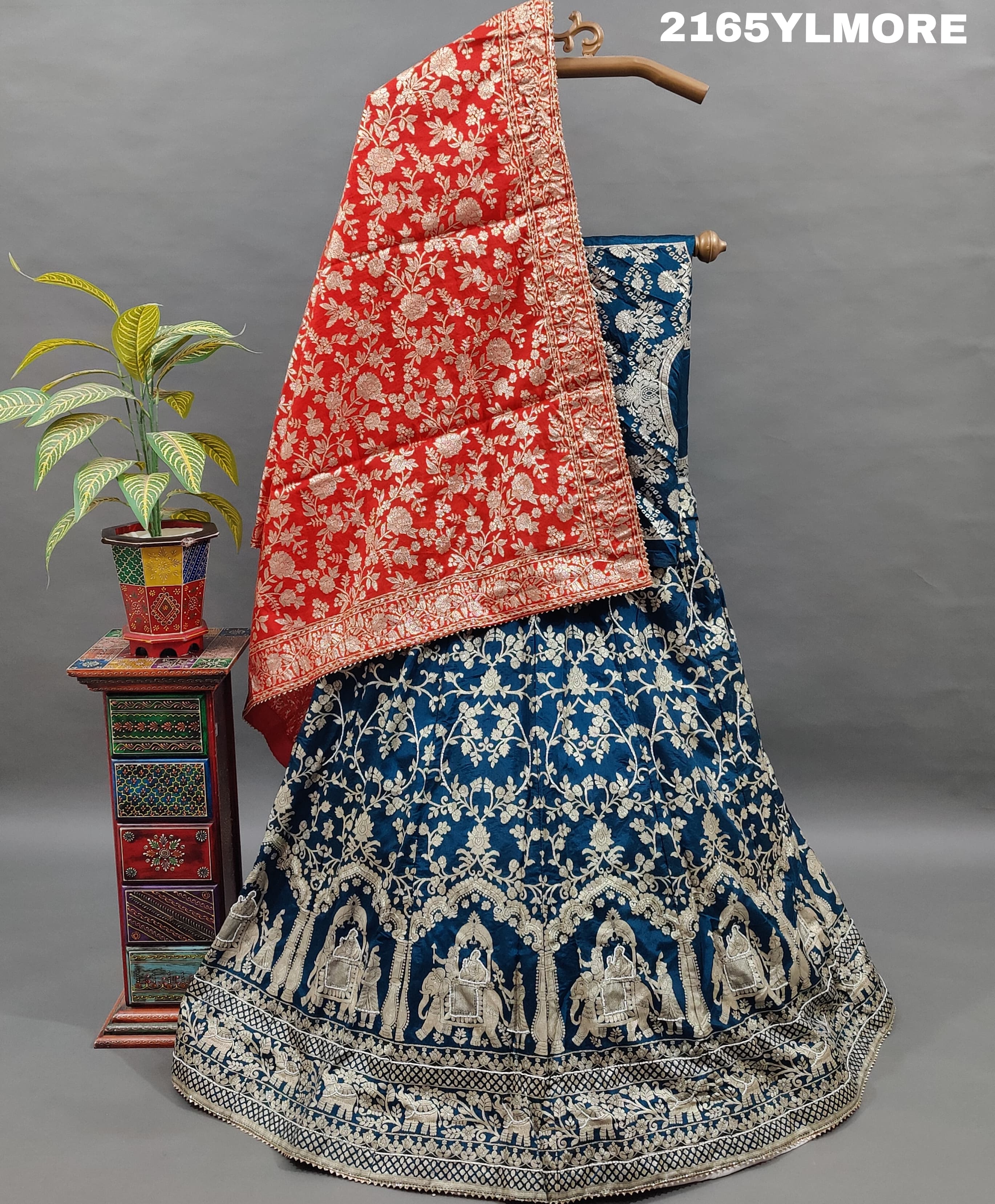 KcPc New Upada Silk Banarasi Style Handwork Gotapatti Lehenga RTK