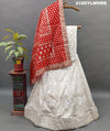 KcPc New Upada Silk Banarasi Style Handwork Gotapatti Lehenga RTK