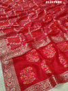 KcPc New Upada Silk Bandhani Style With Banarasi Zari Weaving Work Saree ANT
