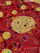 KcPc New Belbutti Pure Georgette Marwadi Odhna Chunri KcPc
