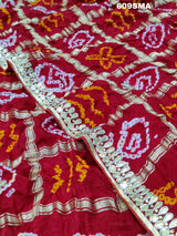 By New Bandhani Style Saree With Traditional Wear