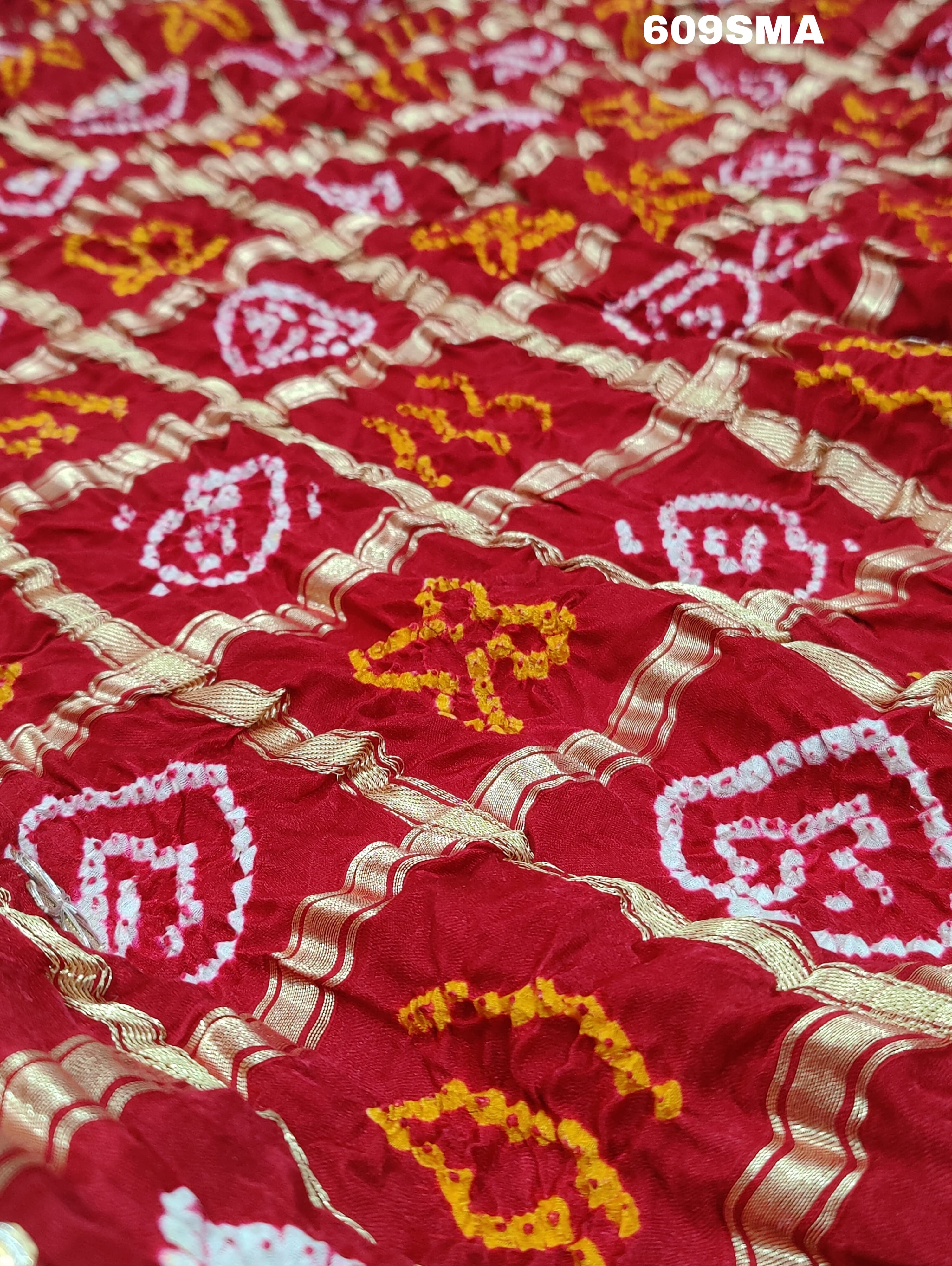 By New Bandhani Style Saree With Traditional Wear