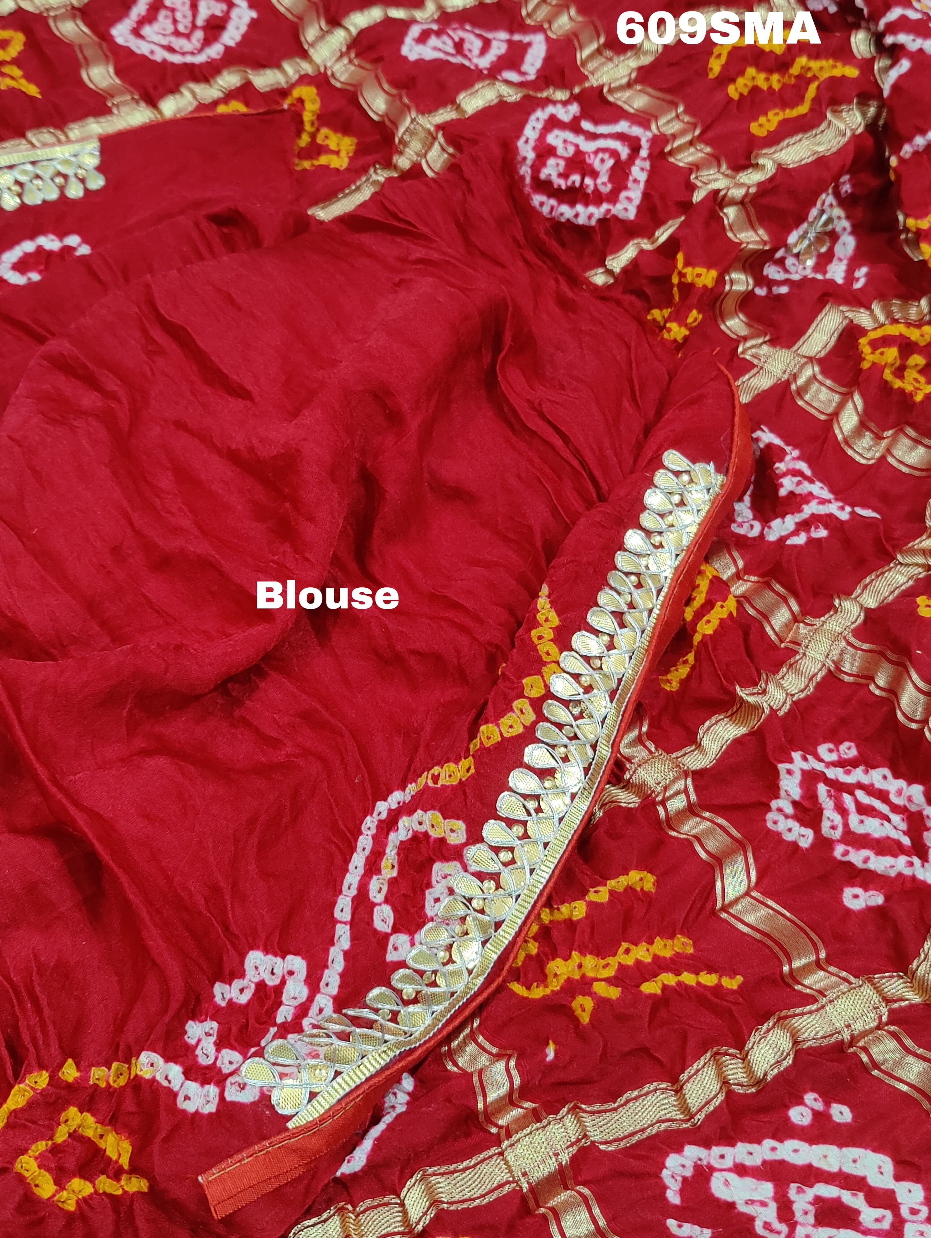 By New Bandhani Style Saree With Traditional Wear