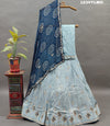 KcPc New Upada silk Georgette dupatta Cutdana Gotapatti Work Lehenga MAD