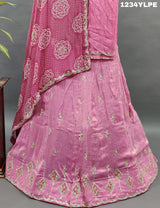 KcPc New Upada silk Georgette dupatta Cutdana Gotapatti Work Lehenga MAD