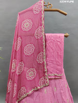 KcPc New Upada silk Georgette dupatta Cutdana Gotapatti Work Lehenga MAD