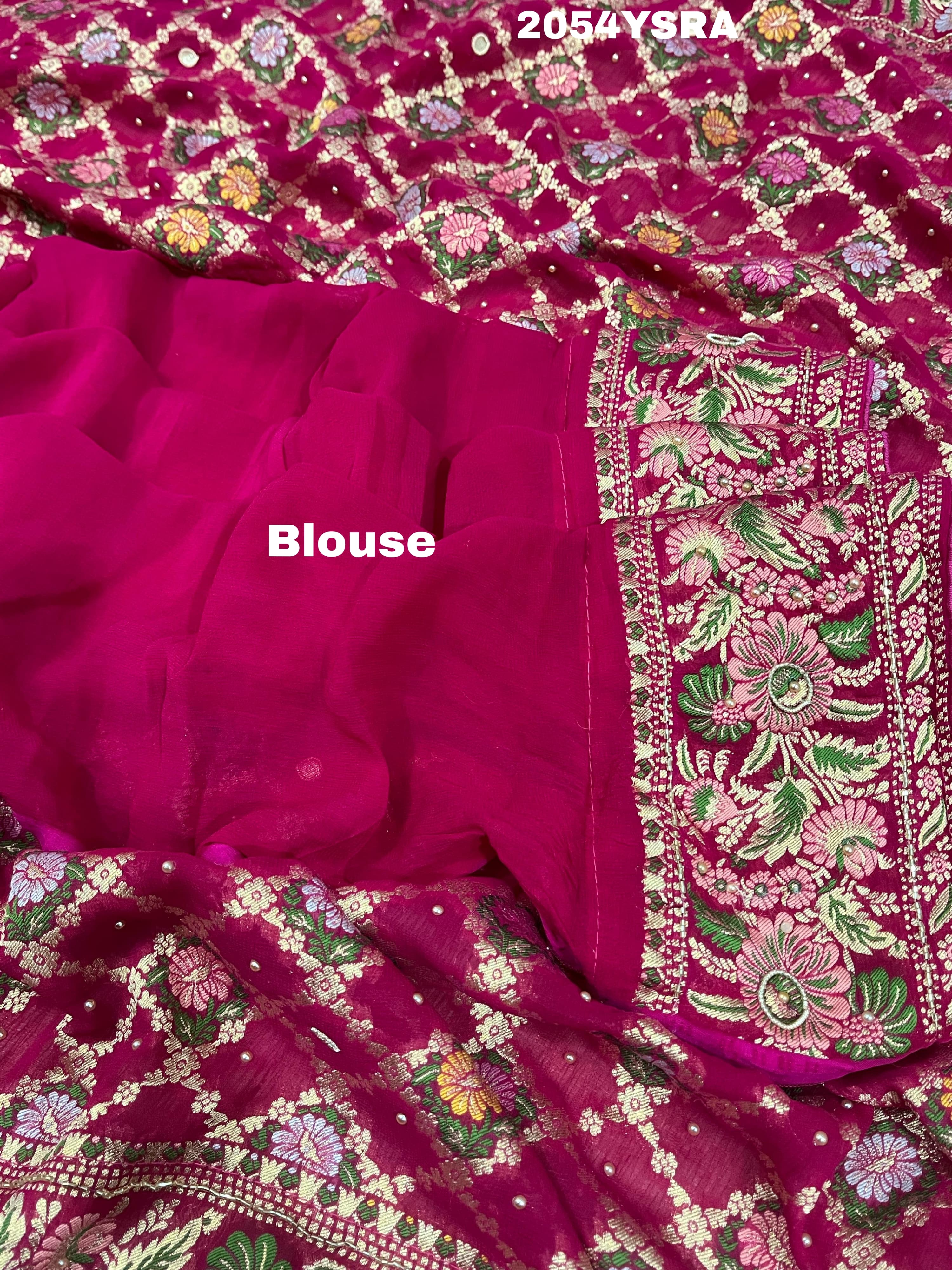 Buy New Minakari weaving Cut danaWork saree KcPc