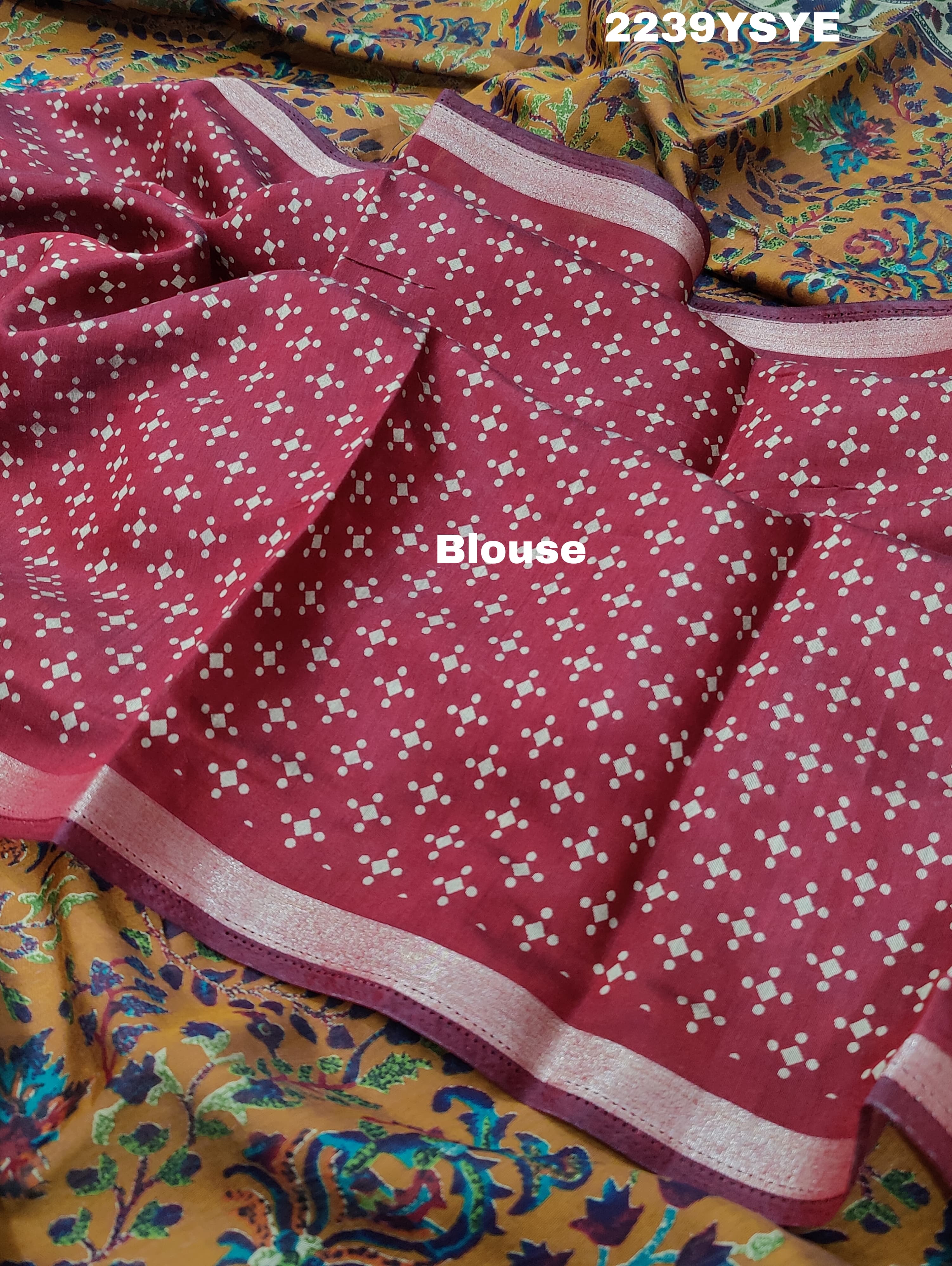 Cotton Silk Printed Style Saree