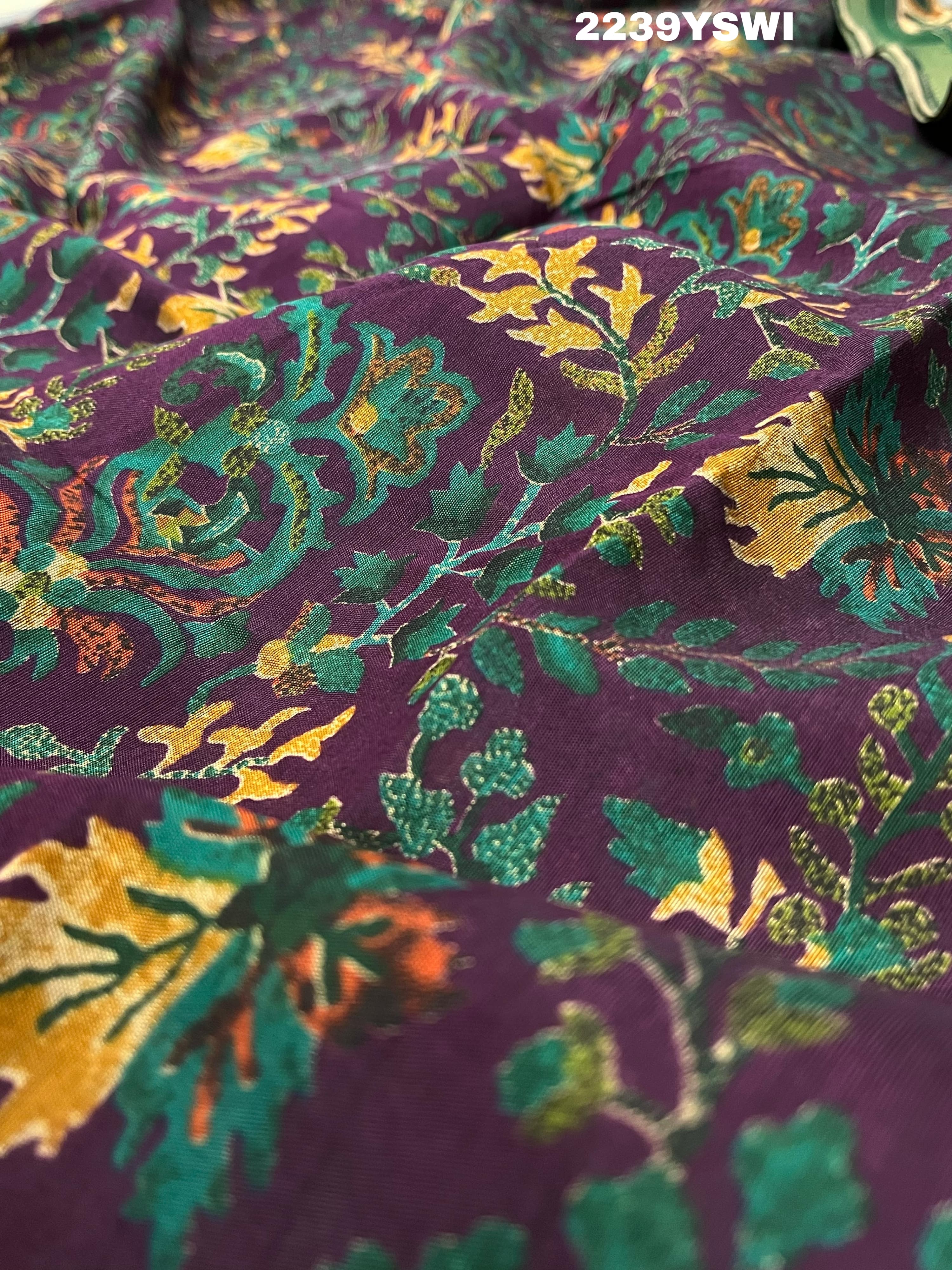 KcPc New Special Cotton Silk Printed Style Saree STR