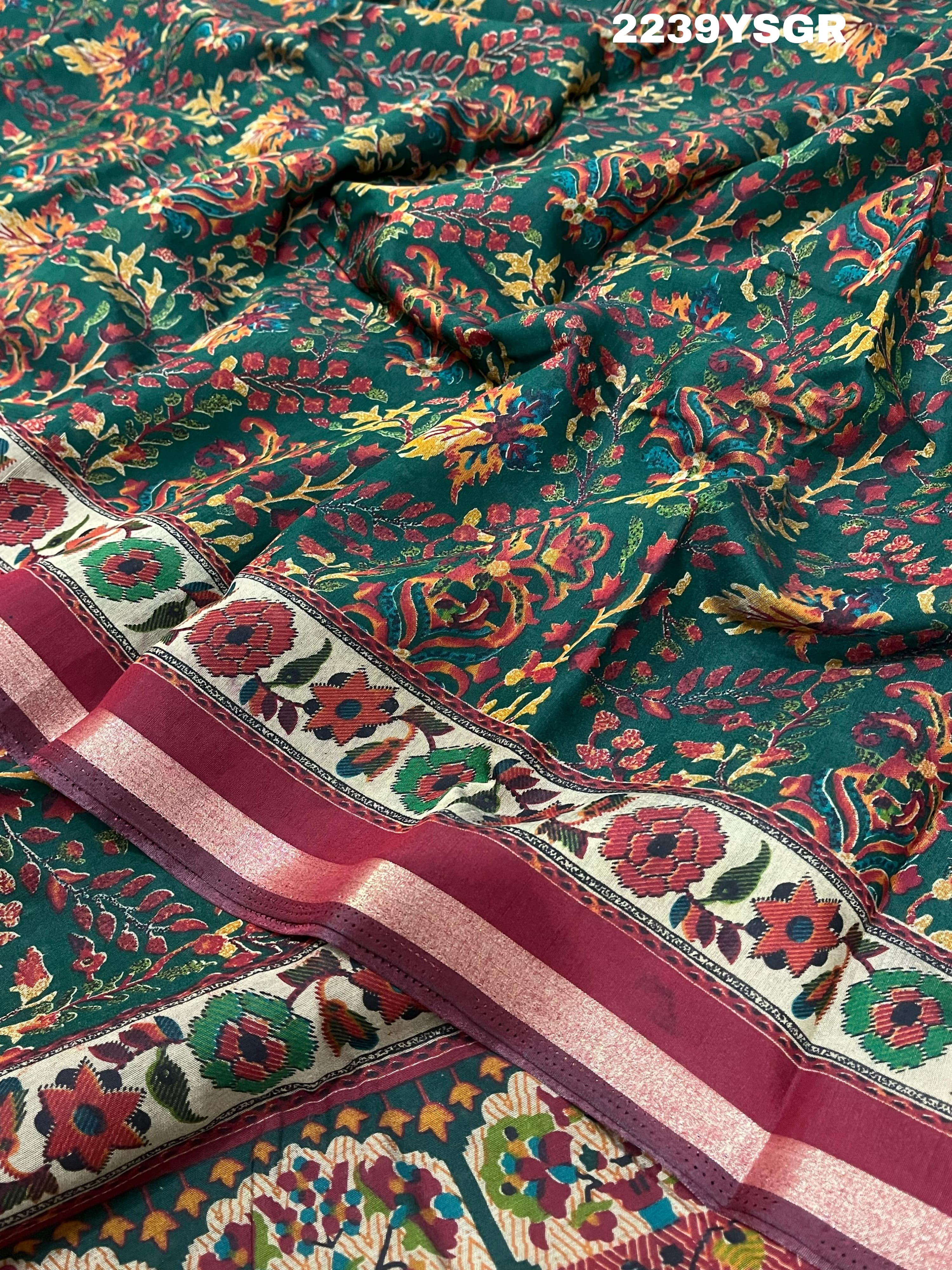 KcPc New Beautiful Special Cotton Silk Printed Style Saree STR