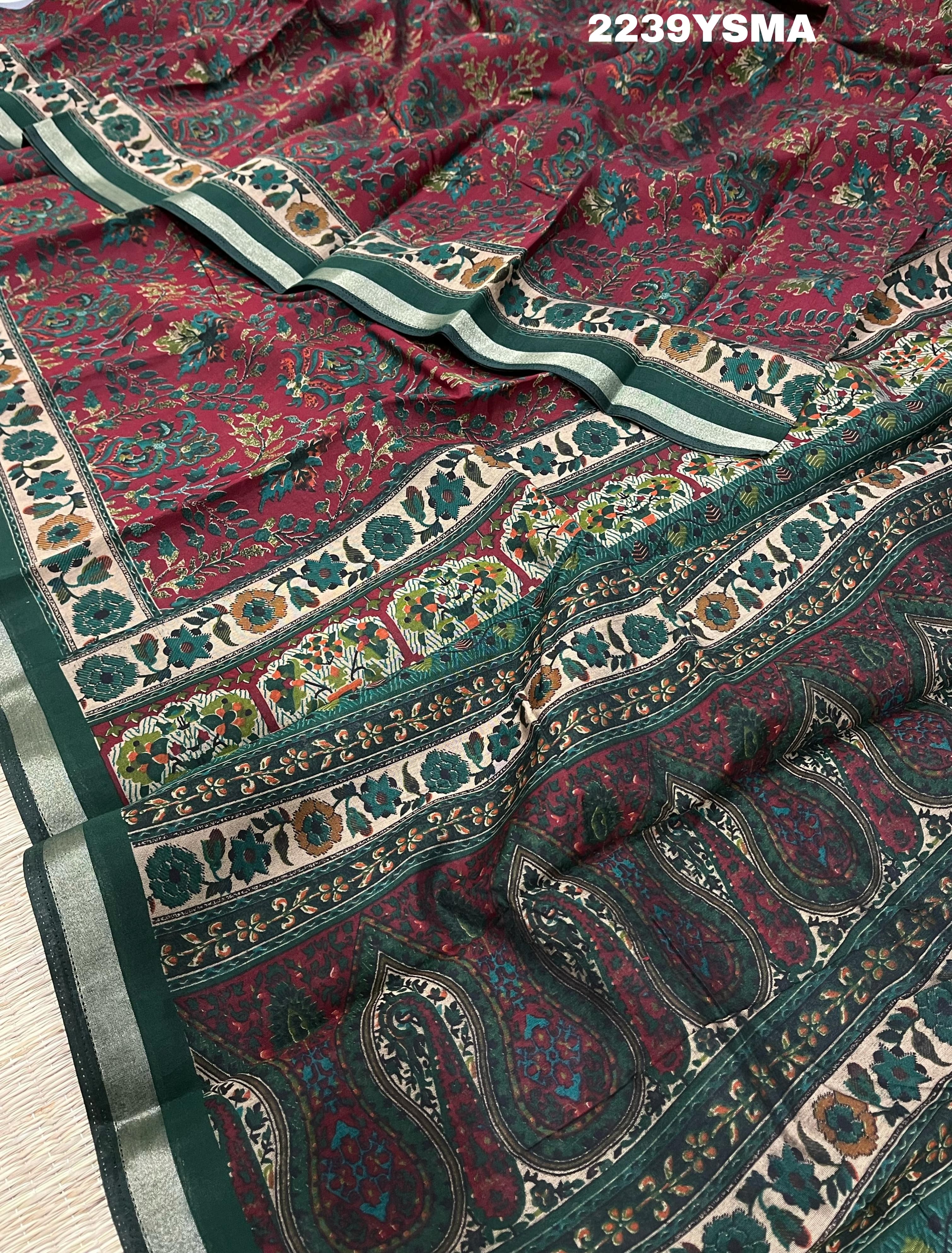 KcPc New Special Beautiful Cotton Silk Printed Style Saree STR