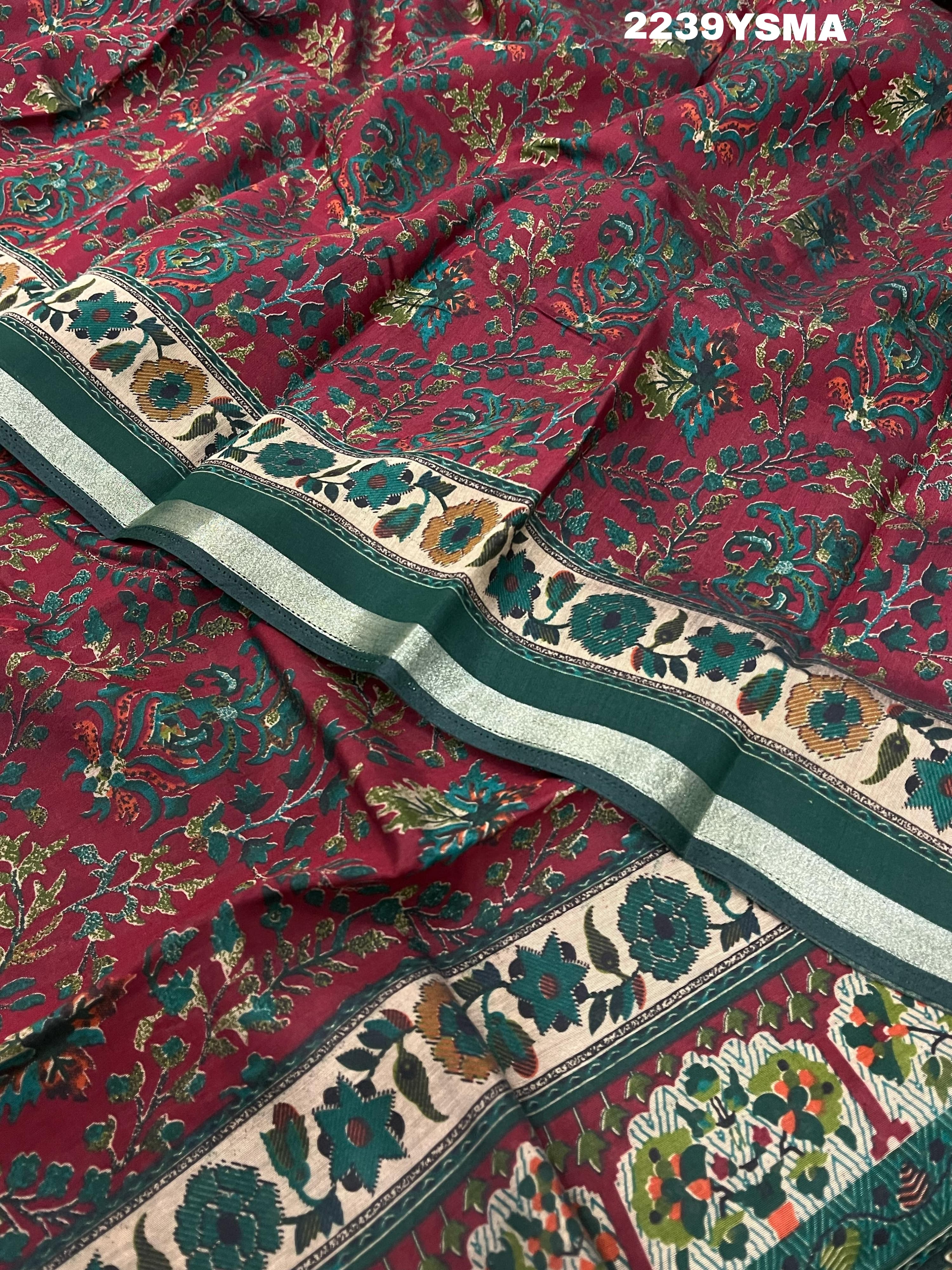 KcPc New Special Beautiful Cotton Silk Printed Style Saree STR