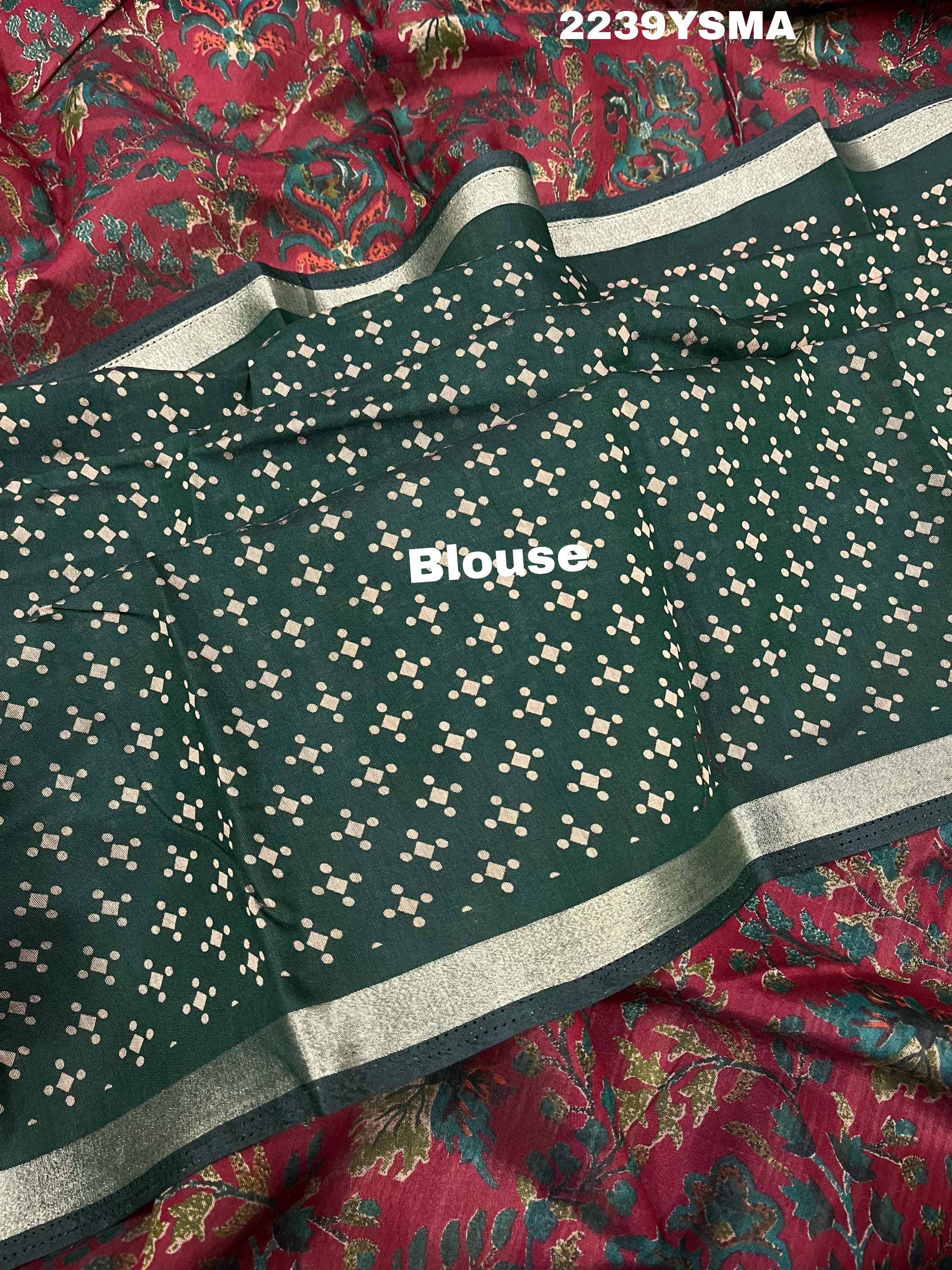 KcPc New Special Beautiful Cotton Silk Printed Style Saree STR