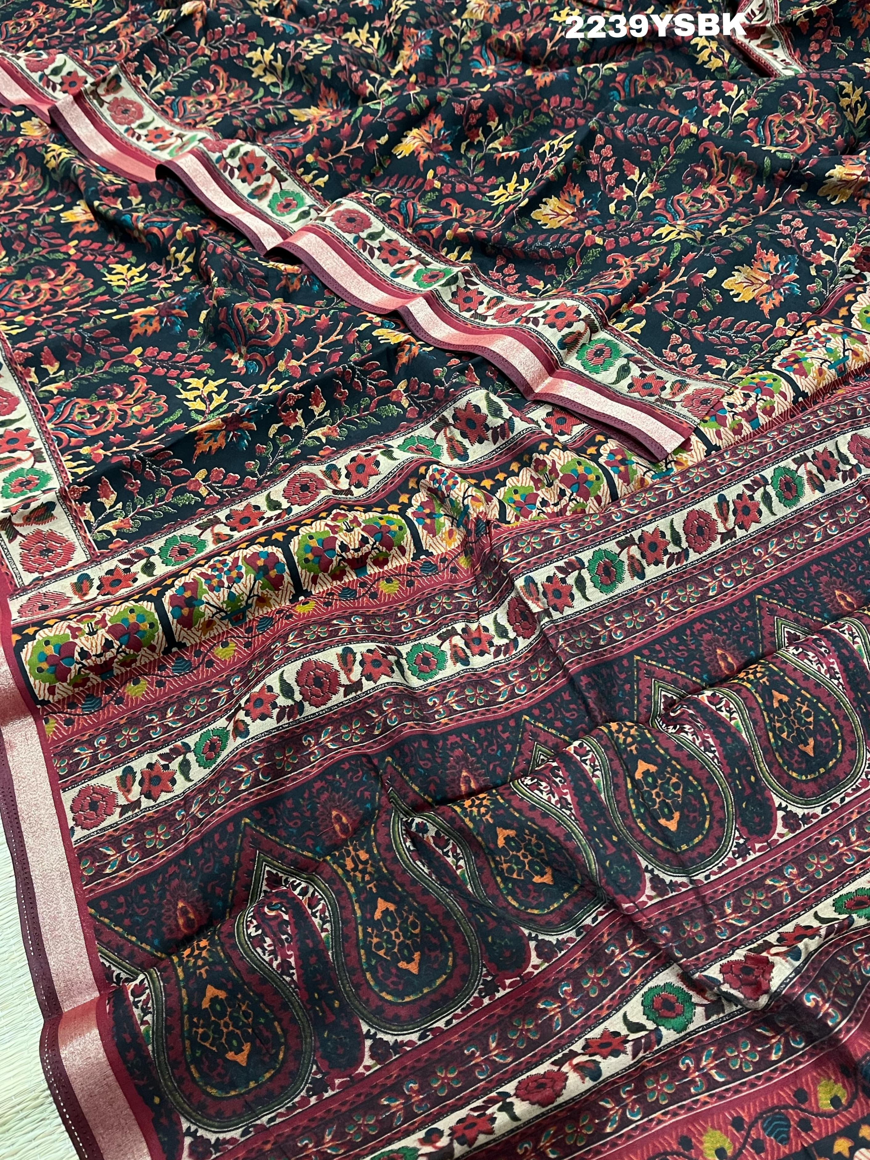 KcPc New Special Beautiful Cotton Silk Printed Style Saree STR