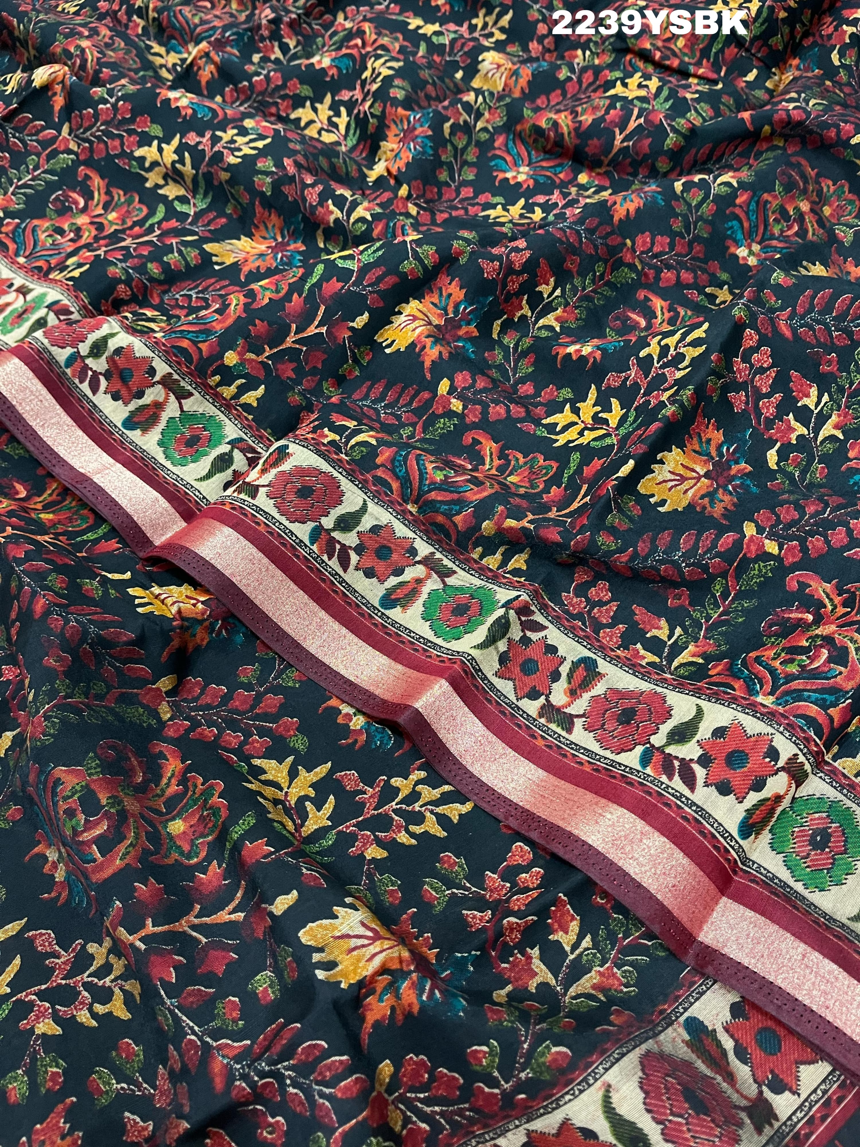 KcPc New Special Beautiful Cotton Silk Printed Style Saree STR