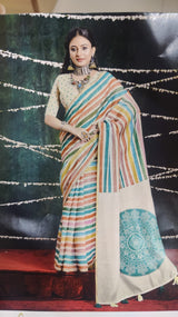 Cotton Silk Printed Bollywood Style Saree