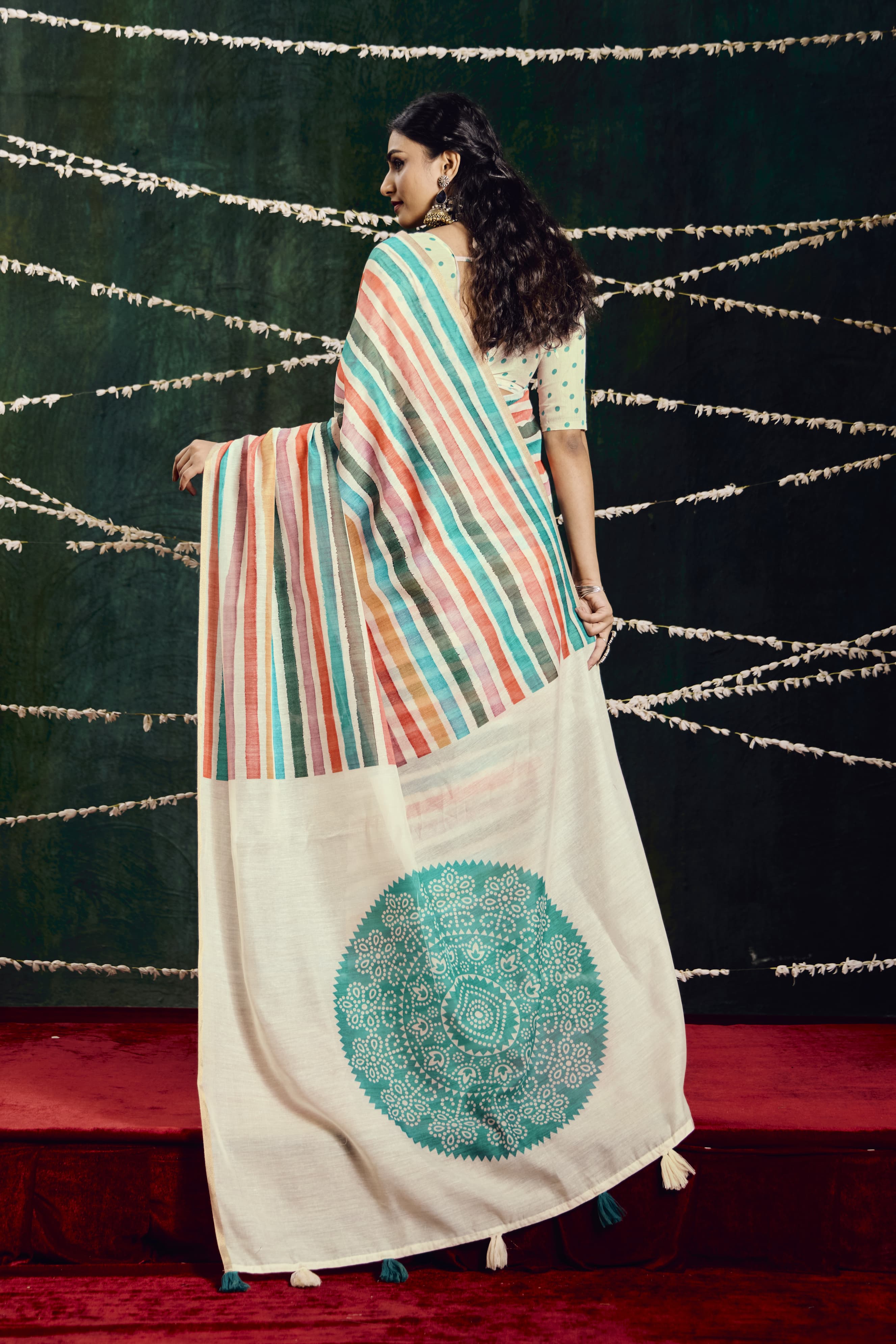 Cotton Silk Printed Bollywood Style Saree