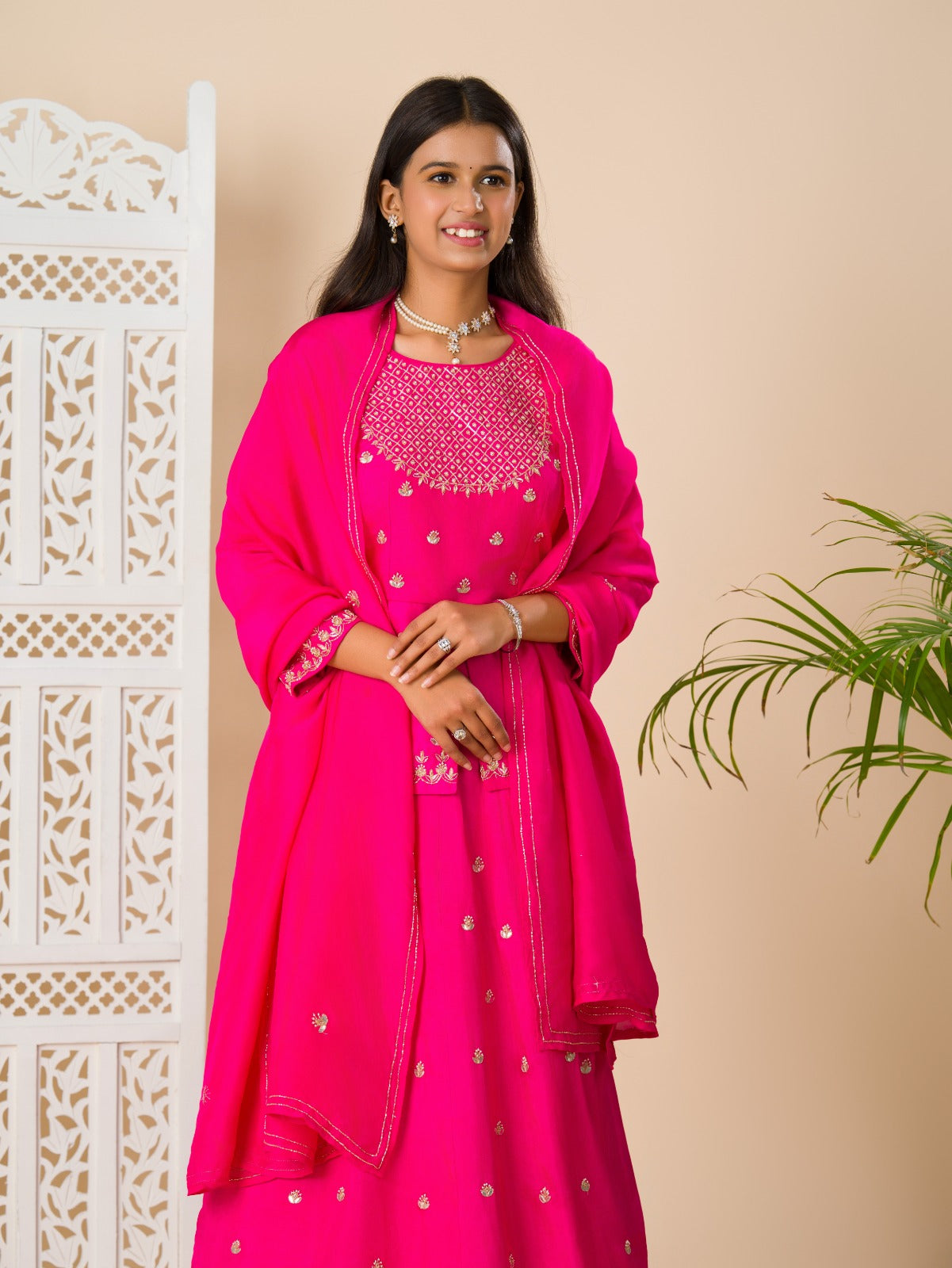 KcPc New LatestChinon Silk Bollywood Cutdana work indo western Dress MUL