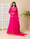 KcPc New LatestChinon Silk Bollywood Cutdana work indo western Dress MUL