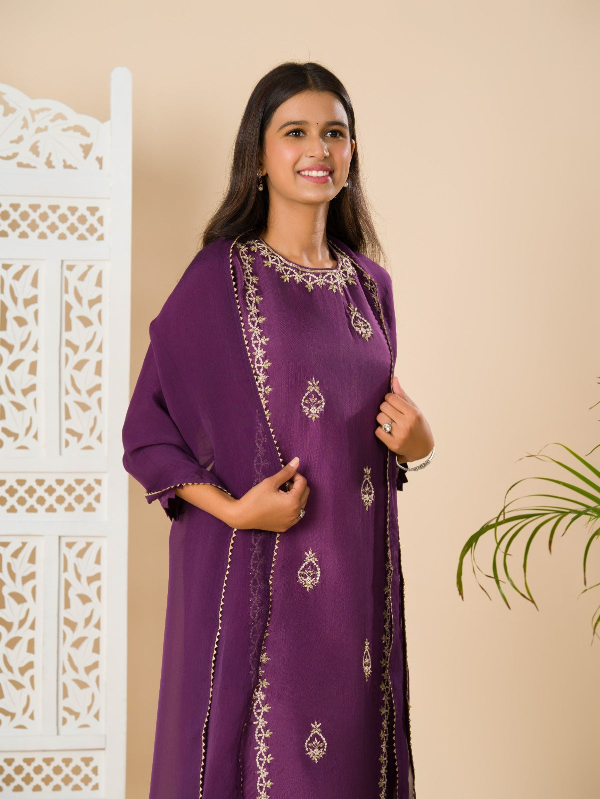 KcPc New Georgette Bollywood Cutdana work indo western Dress MUL
