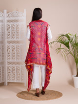 KcPc New Georgette Bandhani Shrug Dupatta
