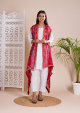 KcPc New Georgette Bandhani Shrug Dupatta