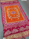 KcPc New Latest Designer Gaji Silk Bandhani Ghatchola Gotapatti Work DupattaSATISH