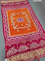 KcPc New Latest Designer Gaji Silk Bandhani Ghatchola Gotapatti Work DupattaSATISH