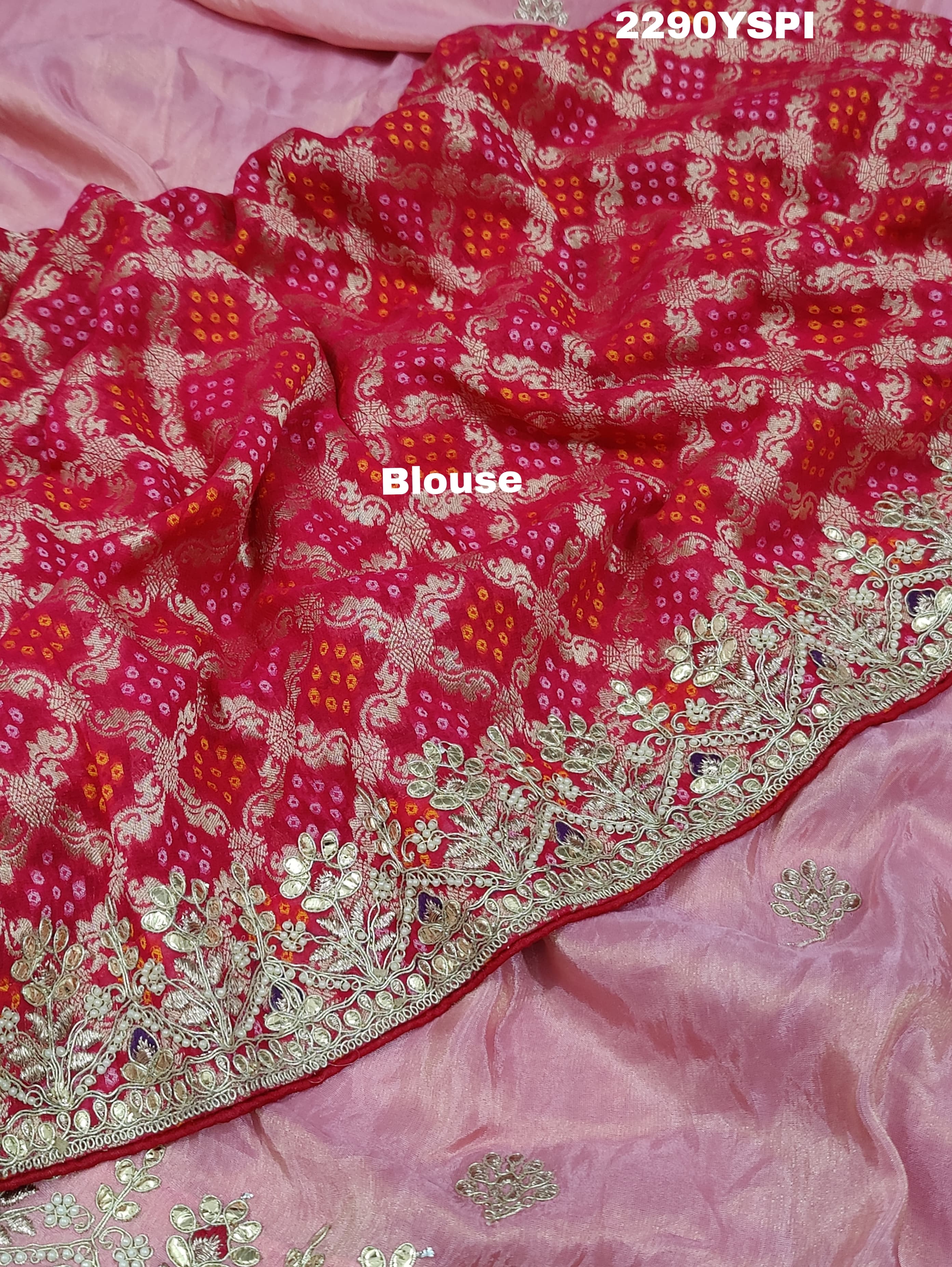 KcPc New Chinon Silk Designer Style With embroidery Gotapatti Work Saree PAL