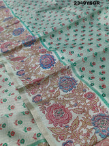 KcPc New Latest Cotton silk Printed Style Casual Wear Saree KB