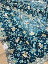 KcPc New Dola Silk Ajrakh Double Shadded Style Saree ANT
