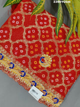 KcPc New Belbutti Pure Georgette MarwadiBandhani Odhna Chunri KcPc