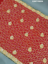 KcPc Pure Georgette Bandhani Style Bel - Buti Work Odhna