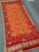 KcPc New Lounch Pure Gaji Silk Marwadi Style Zardoji Work Chunri Pila