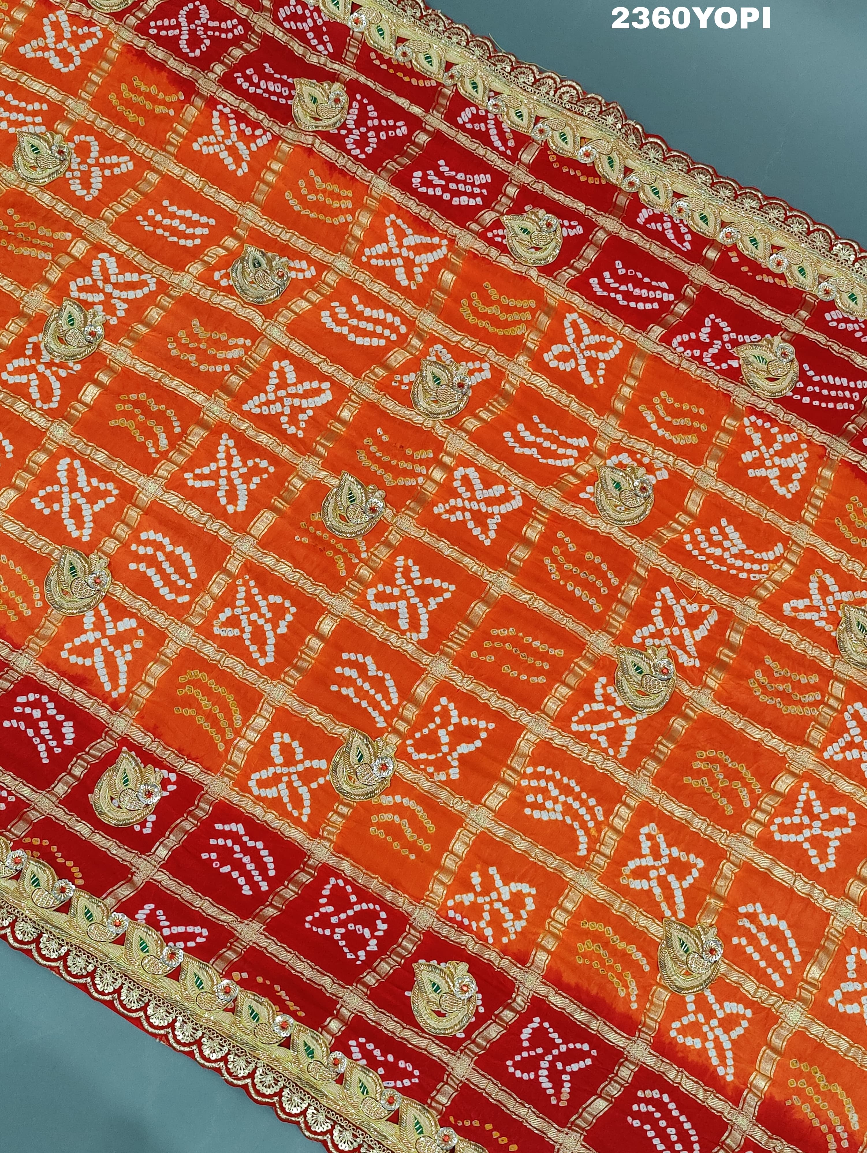 KcPc New Lounch Pure Gaji Silk Marwadi Style Zardoji Work Chunri Pila