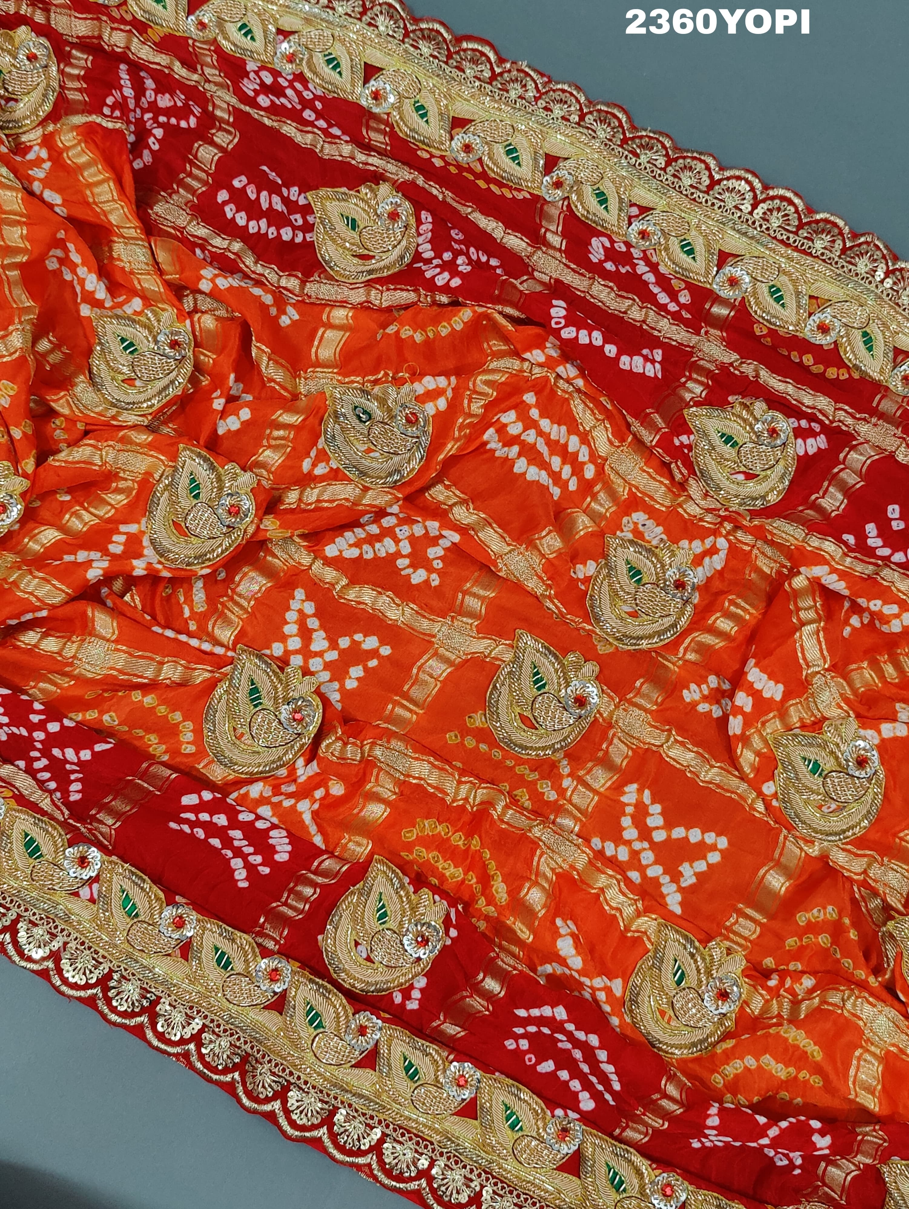 KcPc New Lounch Pure Gaji Silk Marwadi Style Zardoji Work Chunri Pila
