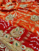 KcPc New Lounch Pure Gaji Silk Marwadi Style Zardoji Work Chunri Pila