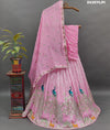 KcPc Elegant Chinon Silk Lehenga with Sequin and Gota patti Touche BTU