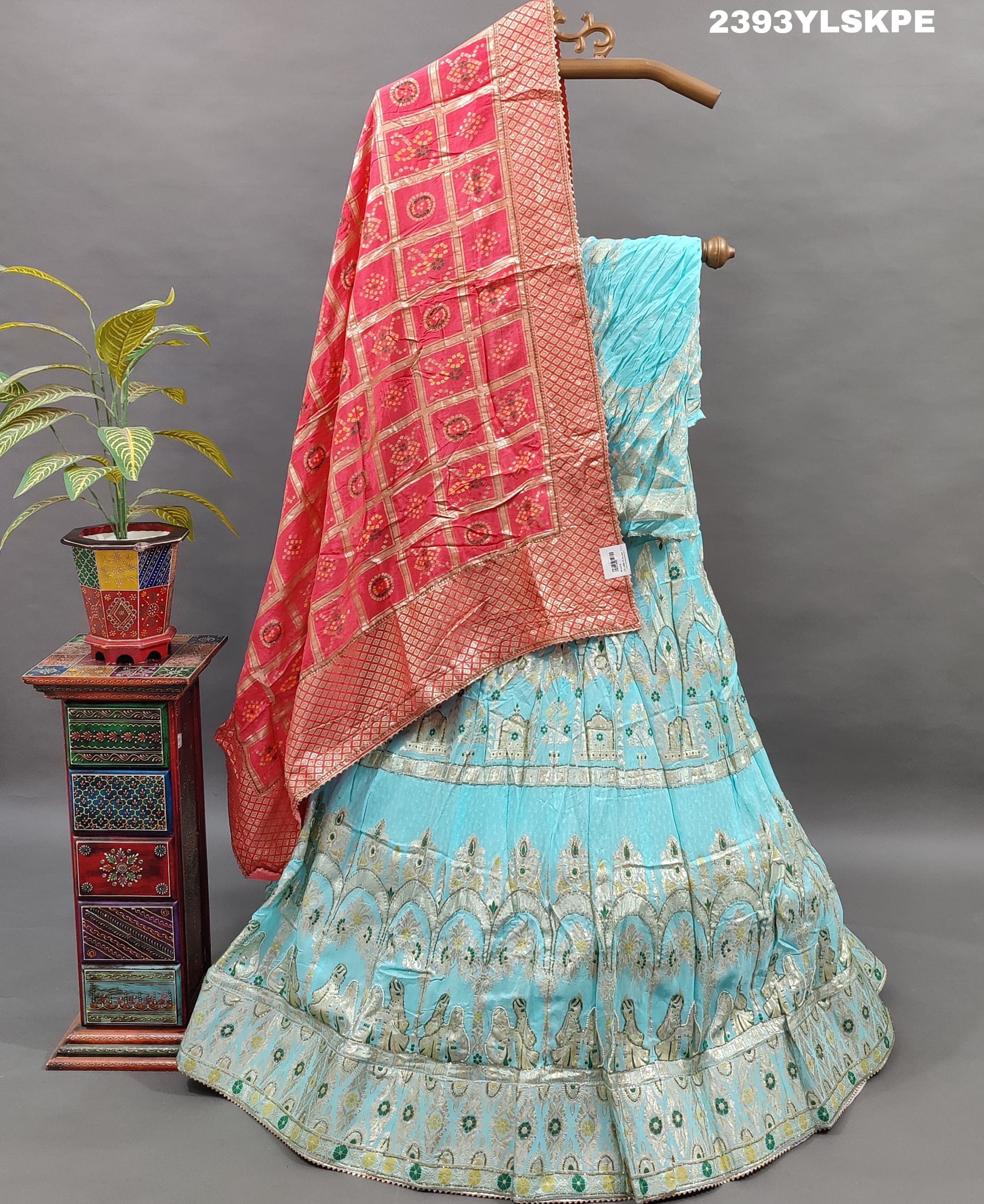 KcPc New Dola Silk Banarasi Style With CutdanaWorkLehenga RTK