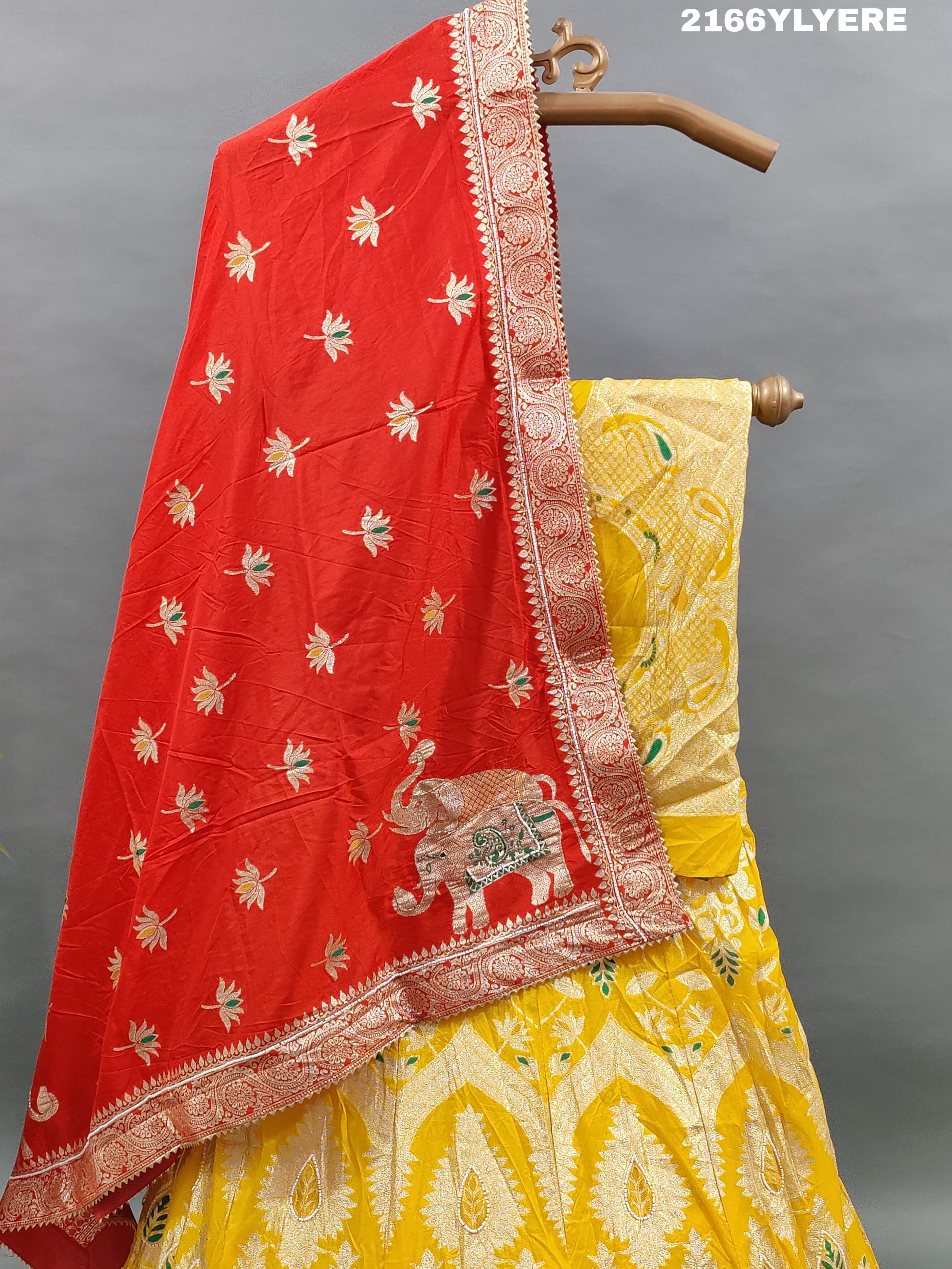 KcPc New Latest Upada Silk Banarasi Style Handwork Gotapatti Lehenga RTK
