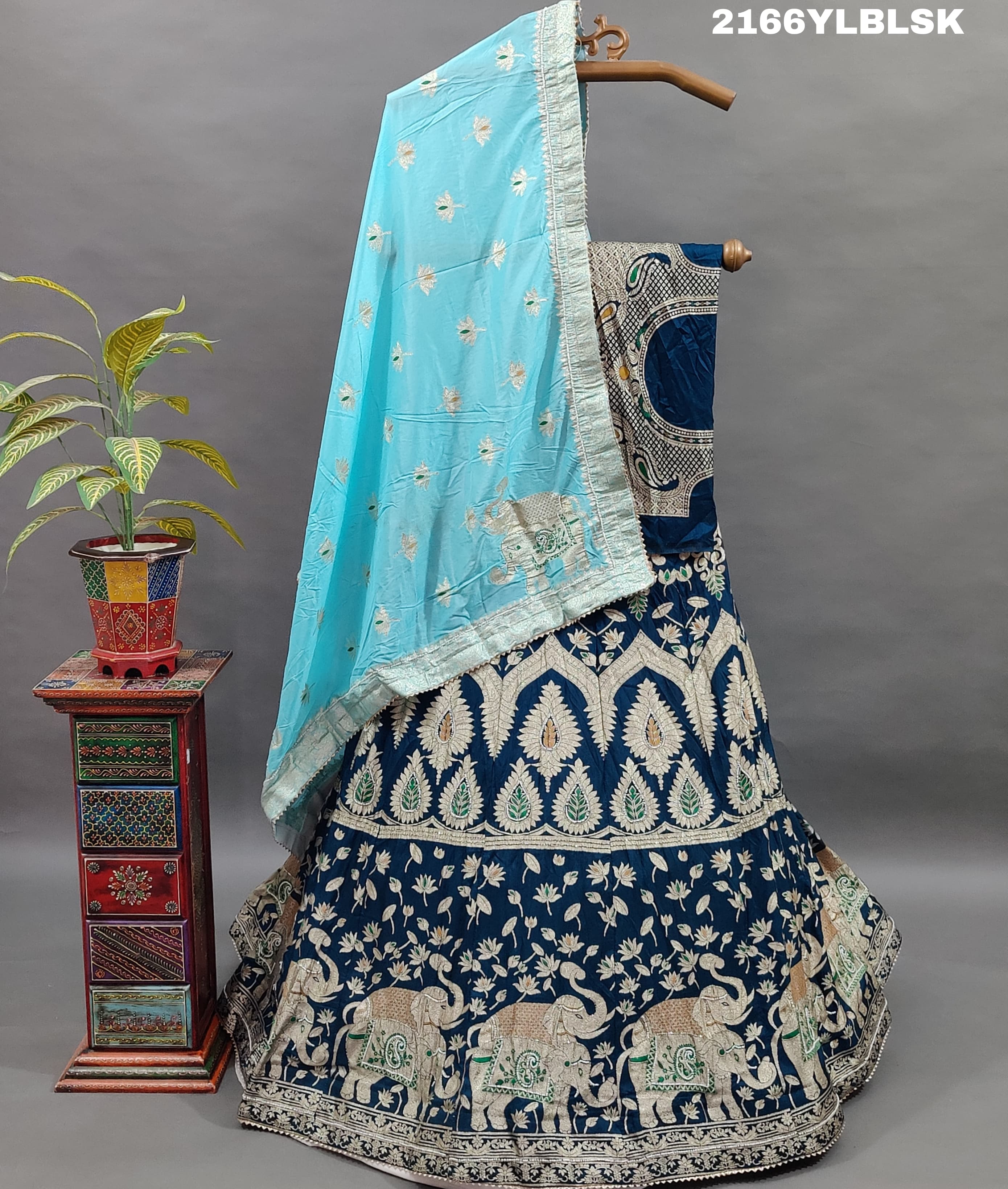 KcPc New Launch Upada Silk Banarasi Style Handwork Gotapatti Lehenga RTK