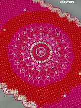 KcPc New Lounch Gaji Silk Bandhani Style Gotapatti Work DupattaAMT