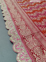 KcPc Special khaddi Georgette Bandhani Style Sequence embroidery Work Dupatta AMT