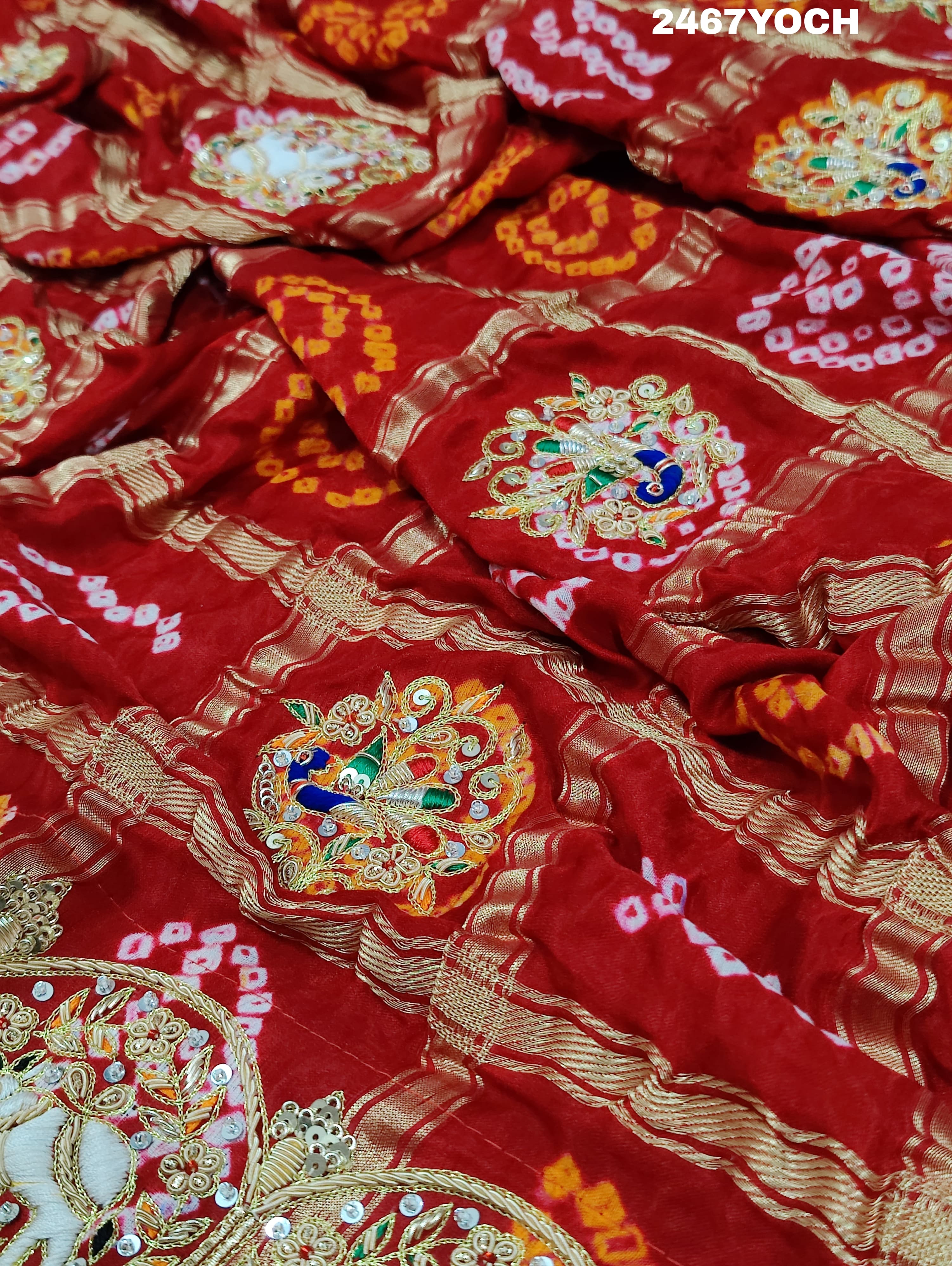 By New Classic Traditional Gaji Silk Dupatta for Special Occasions