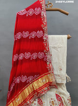 By Bandhani Style Lehenga With Traditional Wear